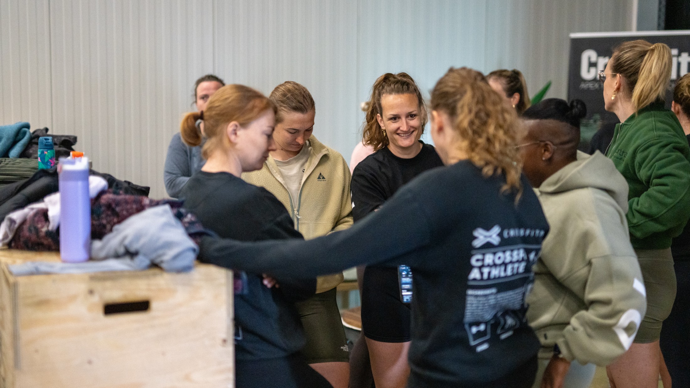 Groepsles in volle actie